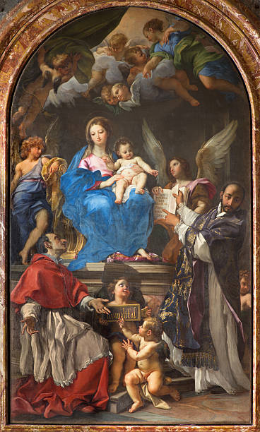 istock Rome - Madonna Enthroned with SS Charles Borromeo and Ignatius 474817802