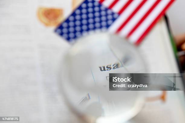 Американский Флаг С Стеклянный Глобус — стоковые фотографии и другие картинки Американская культура - Американская культура, Без людей, Белый