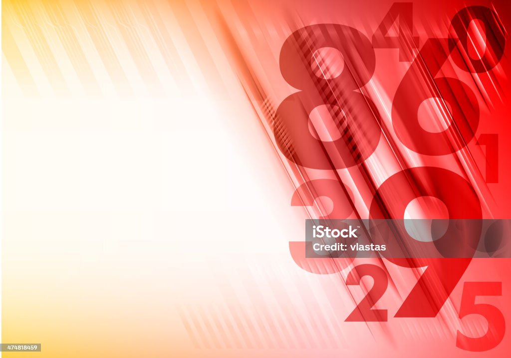 Red Design Numbers Red Numbers Stock Illustration - Download Image Now - Abstract, Art ...