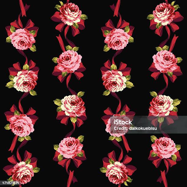 Rose X Pattern Rose Pattern Stock Illustration - Download Image Now - 2015, Art And ...