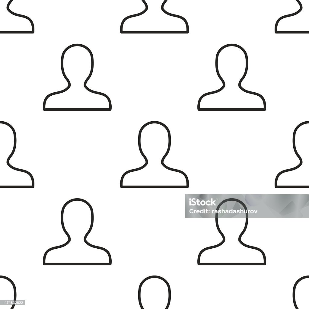 Profile Photo Pattern Profile Vector Seamless Pattern Stock Illustration - Download Image Now ...