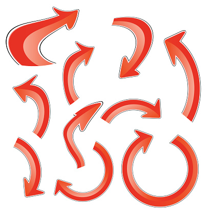 Red Arrows Example Red Arrows Stock Illustration - Download Image Now - 2015, Abstract ...