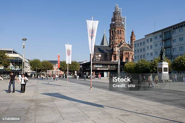 Mainz Gutenbergplatz Foto de stock y más banco de imágenes de 2015 - 2015, Aire libre, Alemania