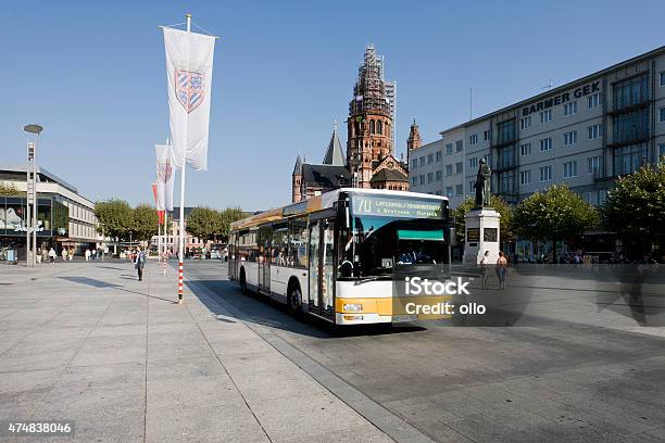 Transporte Público En Mainz Gutenbergplatz Foto de stock y más banco de imágenes de 2015 - 2015, Aire libre, Alemania