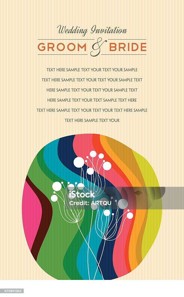 Beautiful vintage floral invitation card. Vector illustration 2015 stock vector