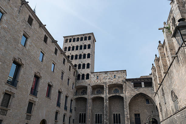 Series of photos taken at dawn in the city of Barcelona during COVID