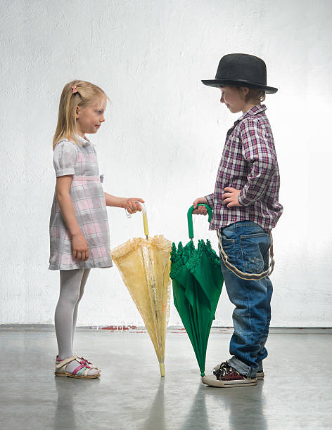istock Children with a umbrellas 474846538
