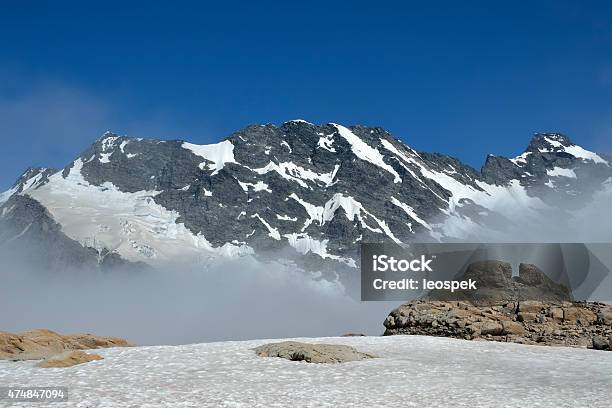 High Mountains In Southern Alps Nz Stock Photo - Download Image Now - 2015, Beauty In Nature, Blue