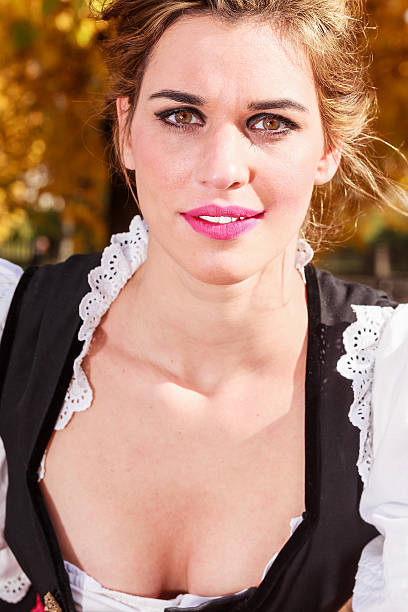 istock Beautiful young German woman in a dirndl 474847441