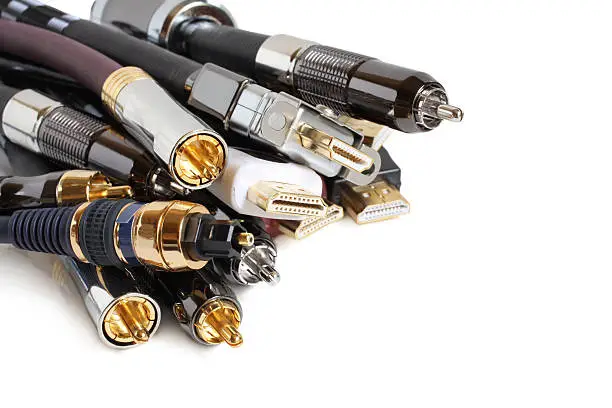 Photo of Group of audio/video cables