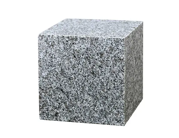 Photo of granite cube