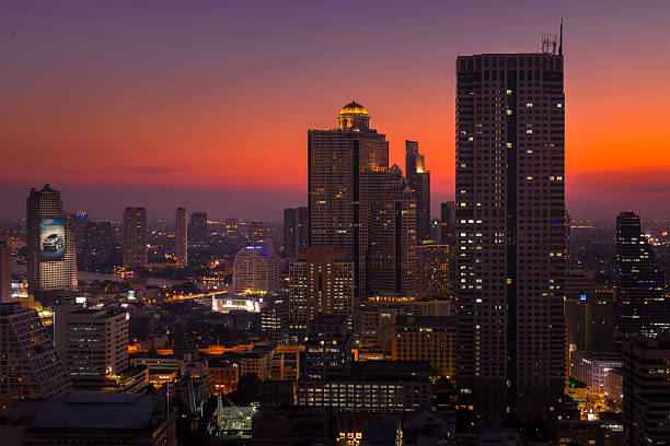 istock Bangkok City landscape with sunset 474849696