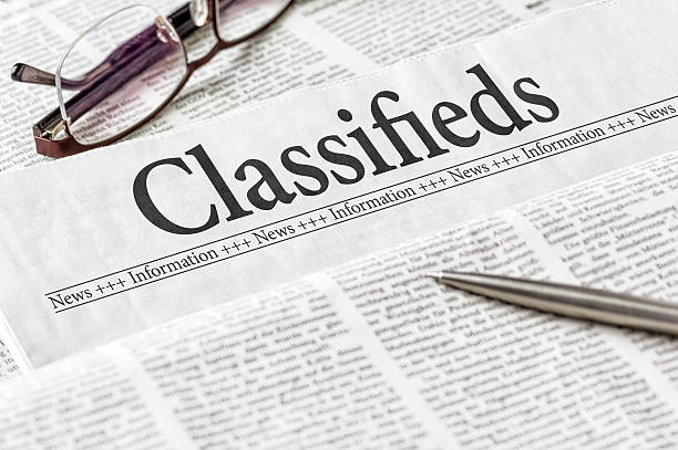 istock Newspaper with the headline Classifieds 474850014