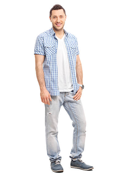 istock Casual young man smiling and posing 474850048