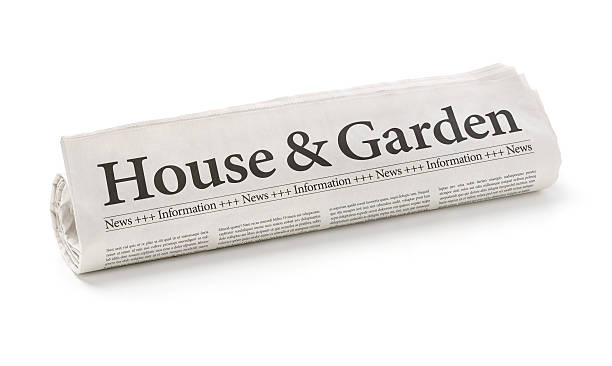 istock Rolled newspaper with the headline House and Garden 474852866