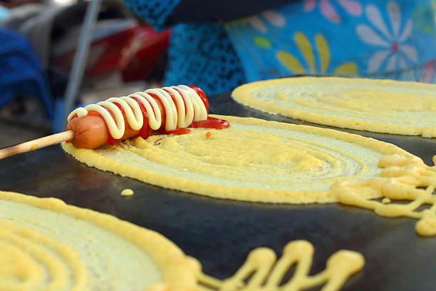 istock Thailand dessert, Mix flour, coconut and then fried. 474853824