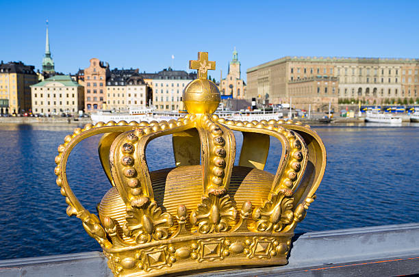 istock Golden crown in Stockholm 474854430