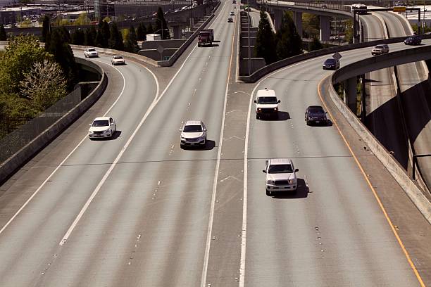 Merging Traffic stock photo