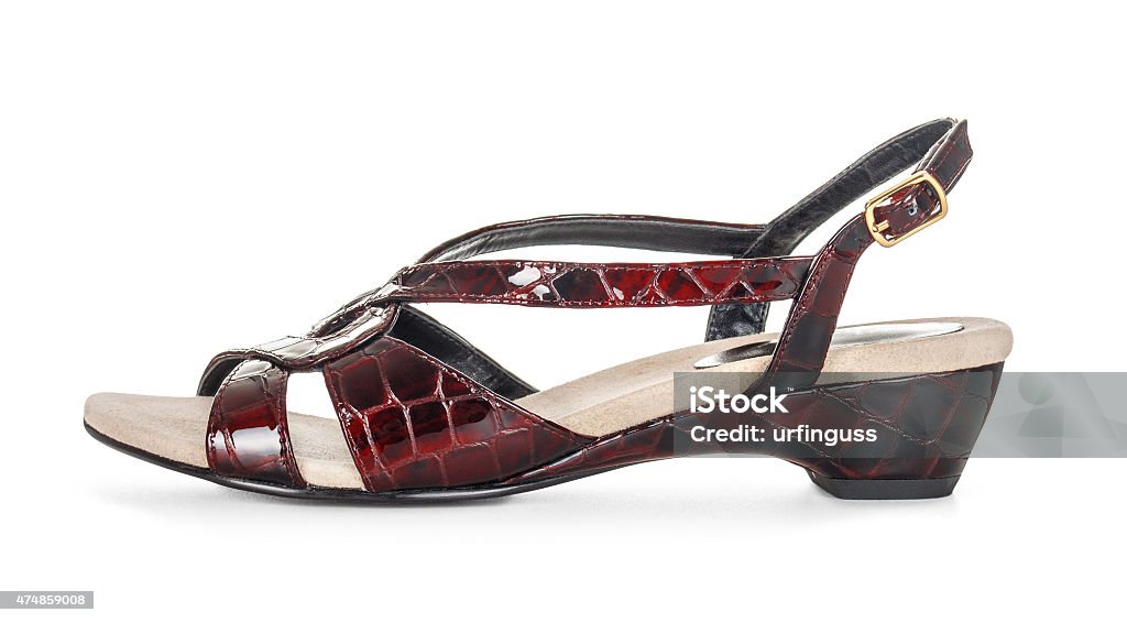 women's sandals isolated on white background  women's sandals isolated on white background 2015 Stock Photo