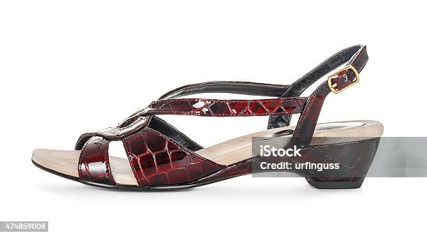 Womens Sandals Isolated On White Background Stock Photo - Download Image Now - 2015, Adult, Beautiful People