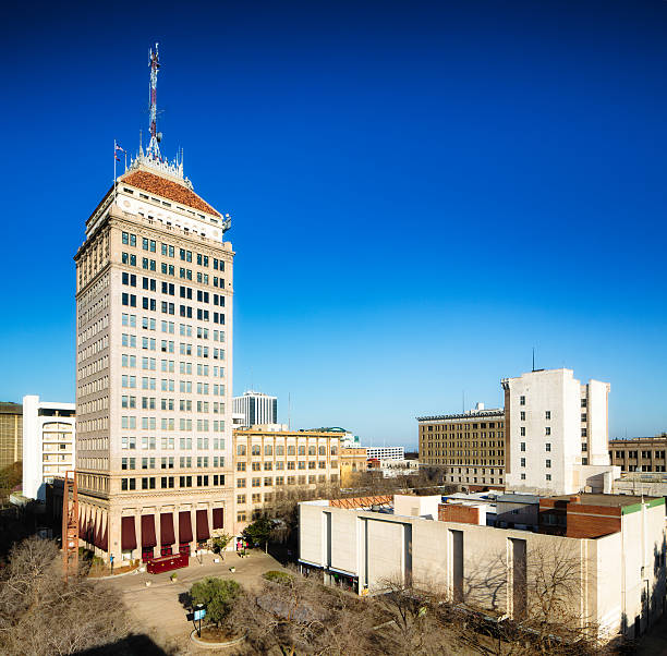 istock Downtown Fresno California skyline at sunset 474859300