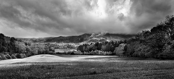 istock Cade's Cove Morning Panorama 474867632