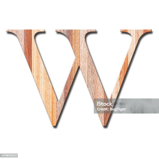 Wood Letter W Stock Photo - Download Image Now - Alphabet, Capital Letter, Close-up