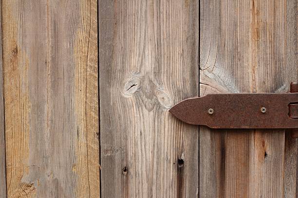 istock Background image of brown wood at th park 474880304