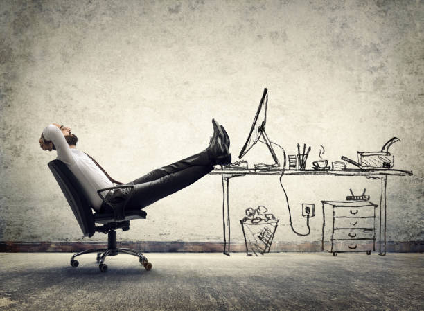 istock relax in office - businessman in break 474880724