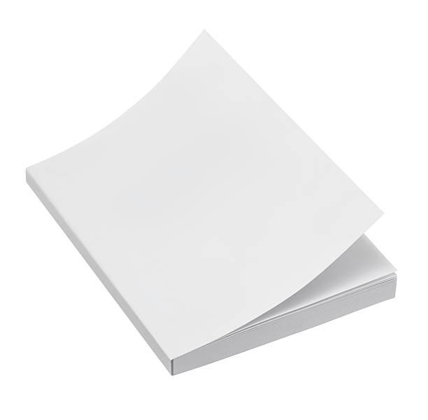 Blank book cover Blank book cover on white background paperback photos stock pictures, royalty-free photos & images