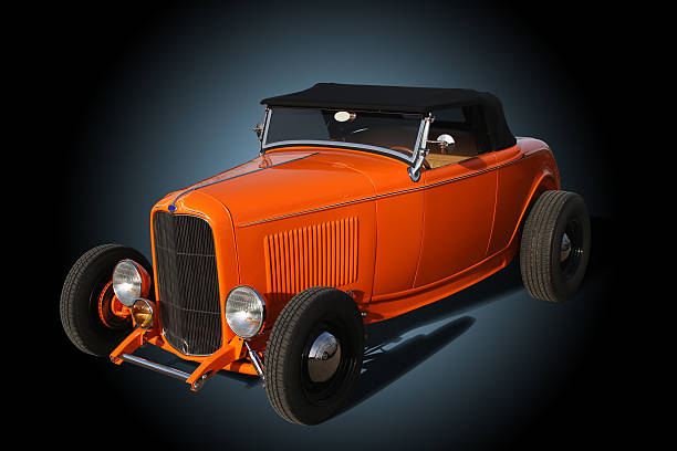 istock Auto Car - Vintage Ford Hotrod. Orange. 474887454