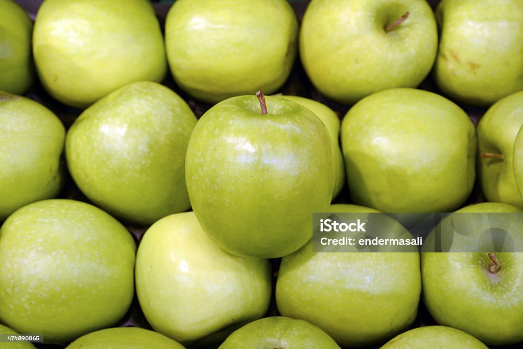 Green apples Green apples background Abundance Stock Photo