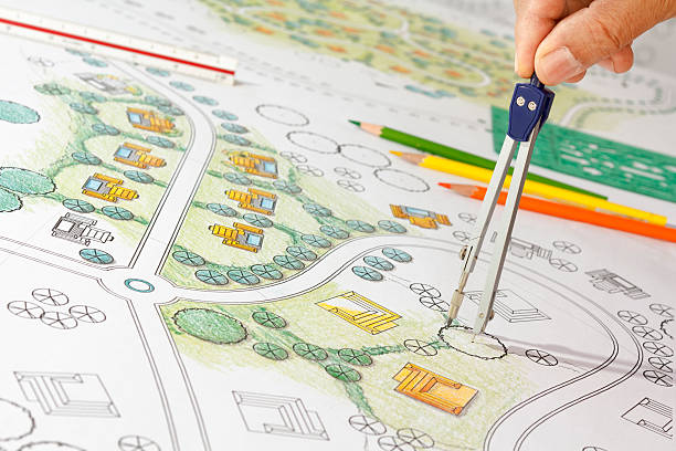istock Landscape Designs Blueprints For Resort. 474893294
