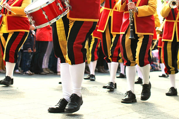 istock Marching Brass Band in Belgian or German Colors 474893702