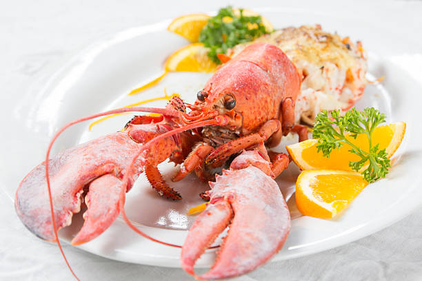 istock Baked lobster with cheese 474895982