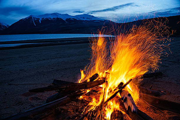 istock Campfire Along Scenic Mountain Lake 474896090