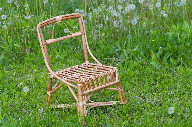 istock Handmade wicker chair for kids 474898830