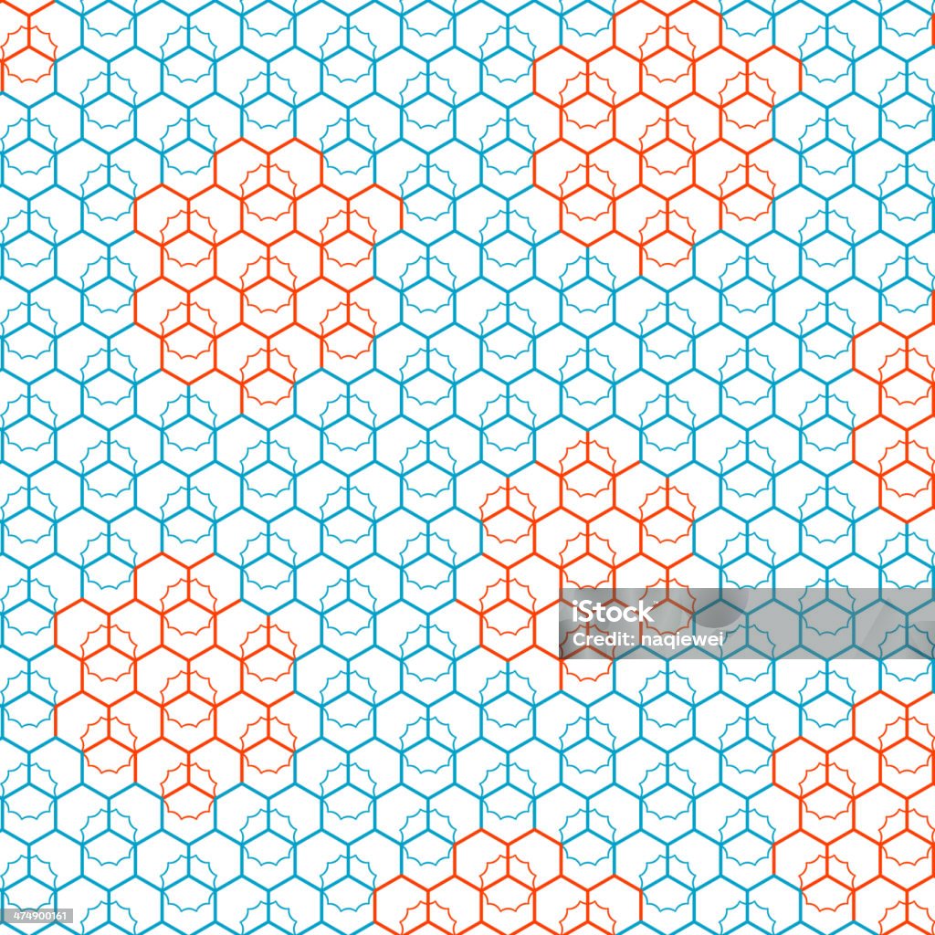 Abstrakte Sechseck Muster Hintergrund - Lizenzfrei Abstrakt Vektorgrafik
