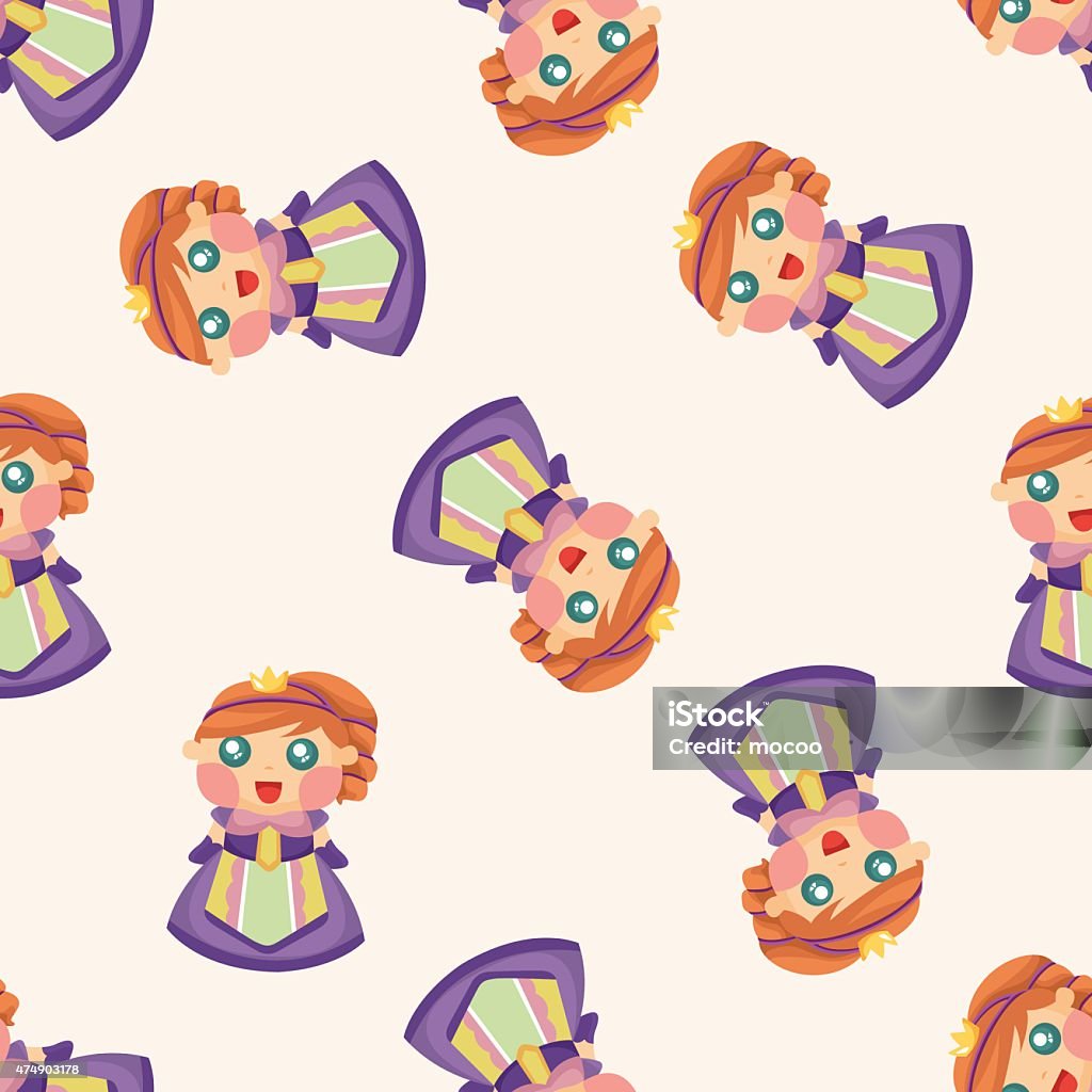 Royal Princess Pattern Royal Theme Princess Seamless Pattern Stock Illustration - Download ...
