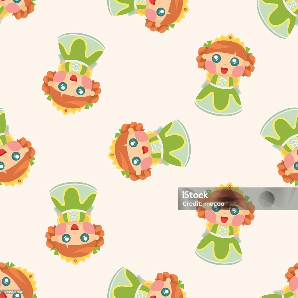 Royal Princess Pattern Royal Theme Princess Seamless Pattern Stock Illustration - Download ...