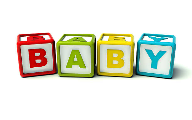 Baby toy cubes colorful Colorful baby toy cubes on white background. Concept image. capital letter photos stock pictures, royalty-free photos & images