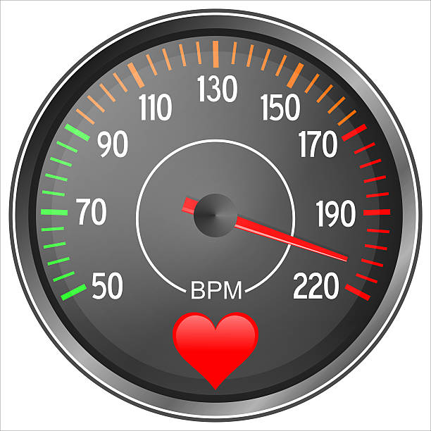 manómetro de presión arterial - human heart surveillance computer monitor pulse trace fotografías e imágenes de stock