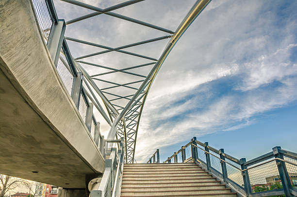 Modern Pedestrian Bridge in Denver, USA