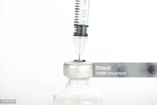Closed Up Filling Injection Syringe From Medical Ampule Stock Photo - Download Image Now