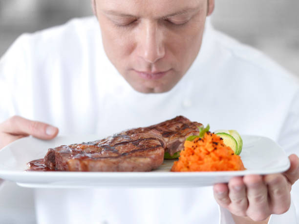 istock Chef smelling the delicious steak 474912650