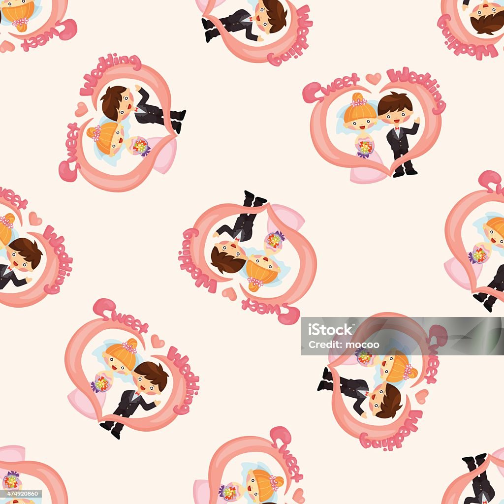 Couple Pattern Wedding Couple Seamless Pattern Stock Illustration - Download Image Now ...