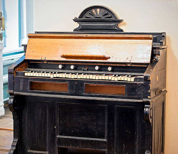 istock Old broken piano of the 19th century 474926488
