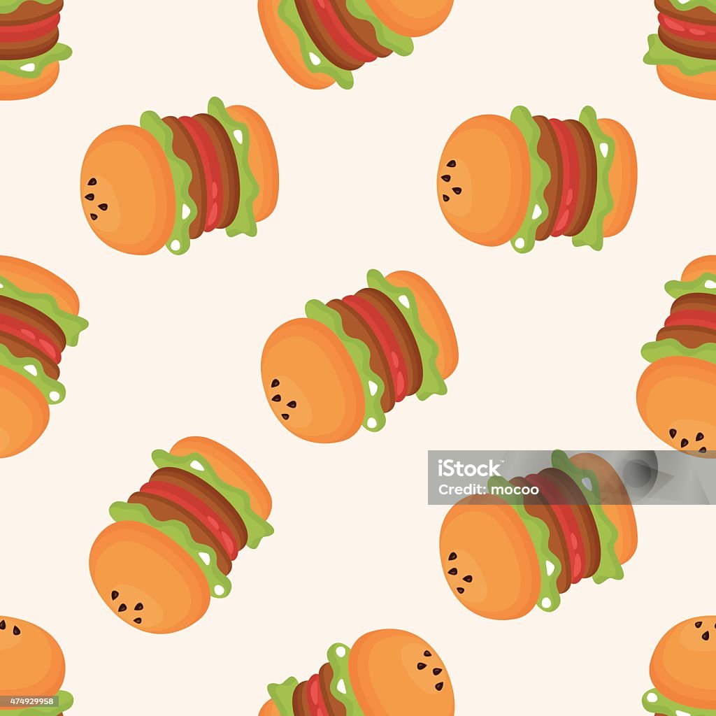 Hamburger Pattern Background Hamburger Seamless Pattern Stock Illustration - Download Image Now ...