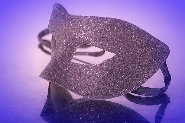 Toned Picture of a carneval mask . Picture with a blue vignete.