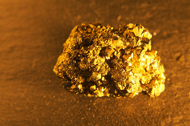 Iron Pyrites Fools Gold Mineral Sample Iron pyrites sample. goldco precious metals complaints stock pictures, royalty-free photos & images